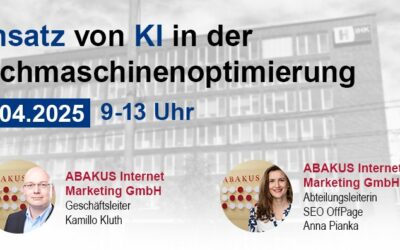 Künstliche Intelligenz in der Suchmaschinenoptimierung Seminar an IHK Hannover am 22.04.2025